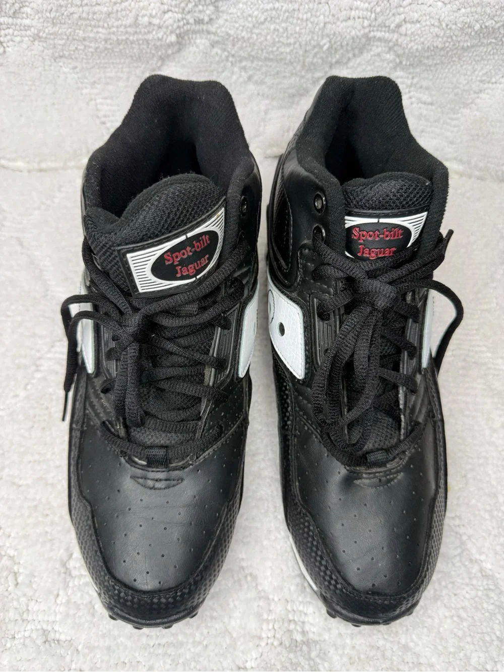 Vintage Spot-Bilt Jaguar Men’s Size 9 Black Cleats Original Box